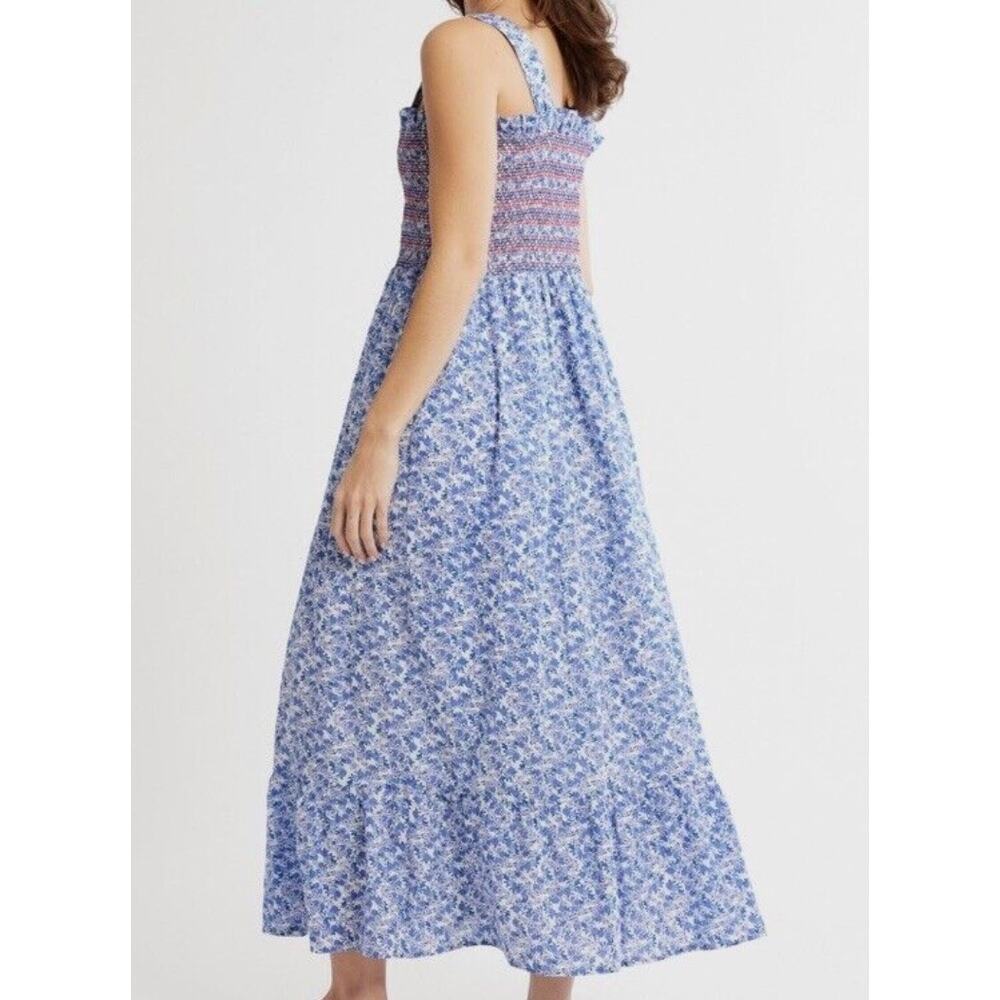 MILLE WOMEN’S GARDEN DRESS CONDESA FLORAL SMOCKED SIZE XS